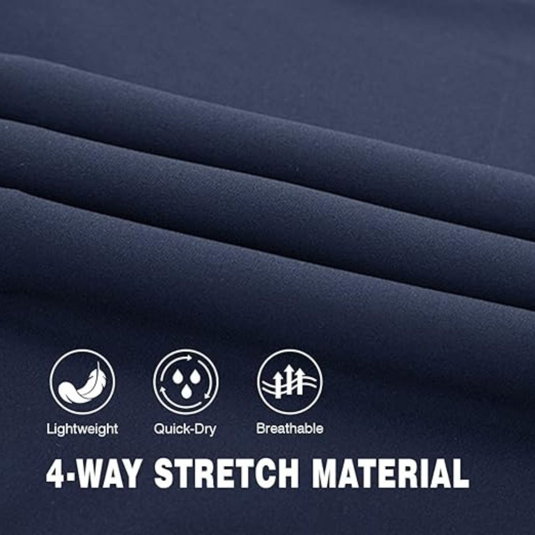 AthletePro 4-Way Comfort Fit Adi Trouser (Navy blue)