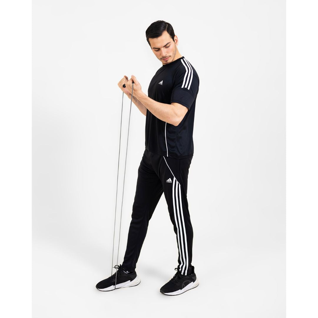 AthletePro Elite Summer Adi Tracksuit (Jet Black)