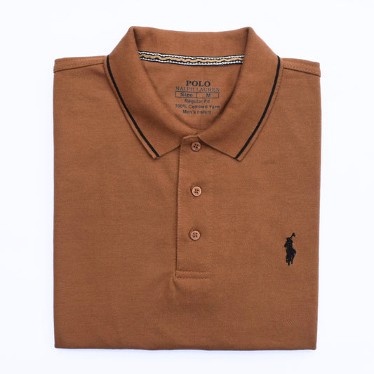 Premium POLO shirt RL (Caramel Brown)