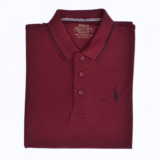 Premium POLO shirt RL (Burgundy)