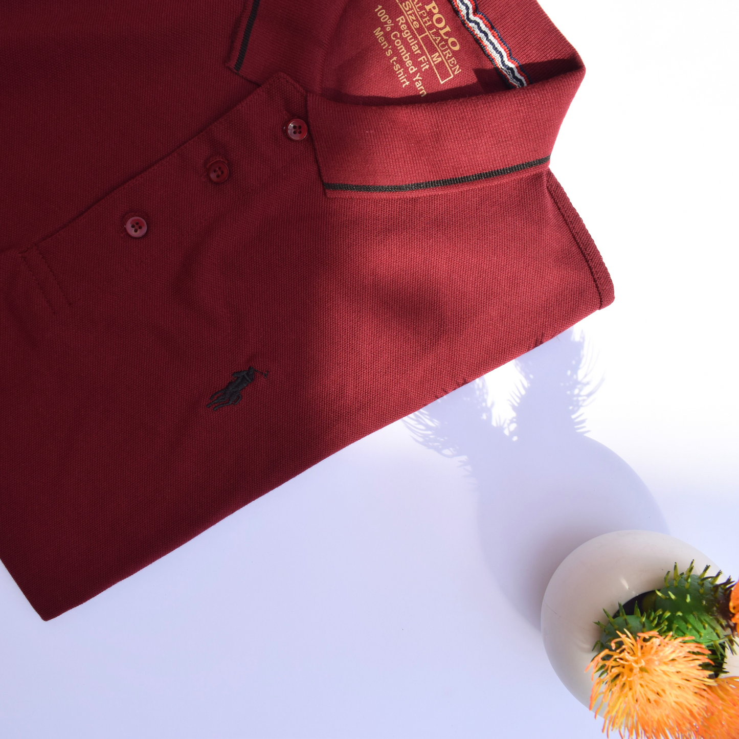 Premium POLO shirt RL (Burgundy)